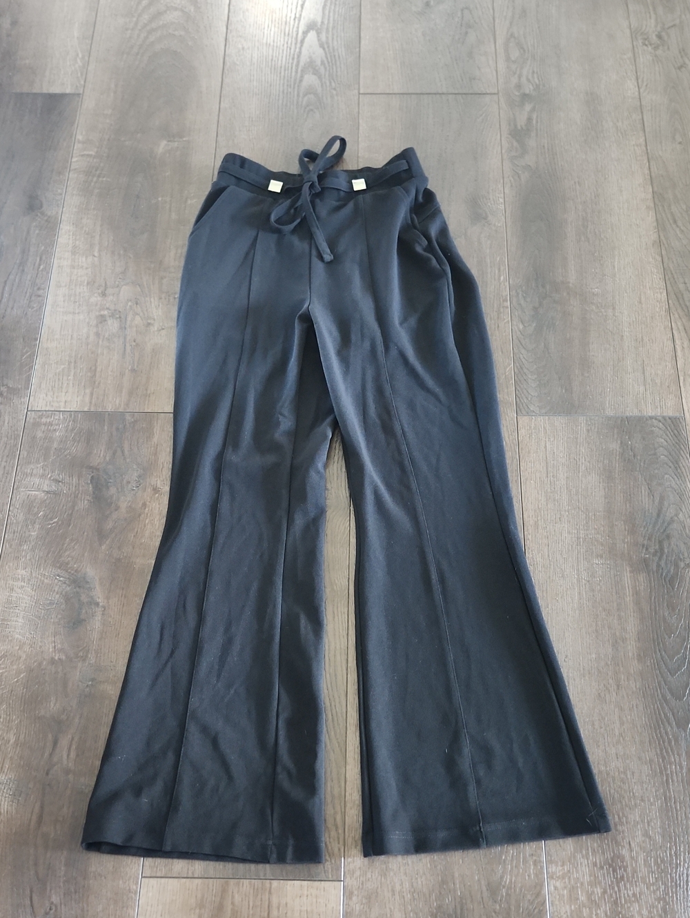 Harper By Block M Pull-On Black Pants Medium Flare Leg